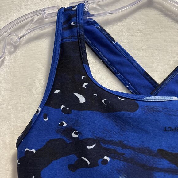 Under Armour Project Rock Blood Sweat Respect Printed Sports Bra Women's Medium - Picture 2 of 14